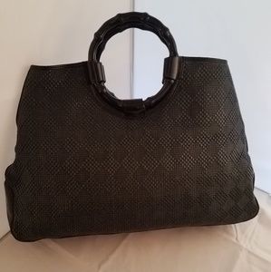 PRE-LOVED Large WOVEN  tote